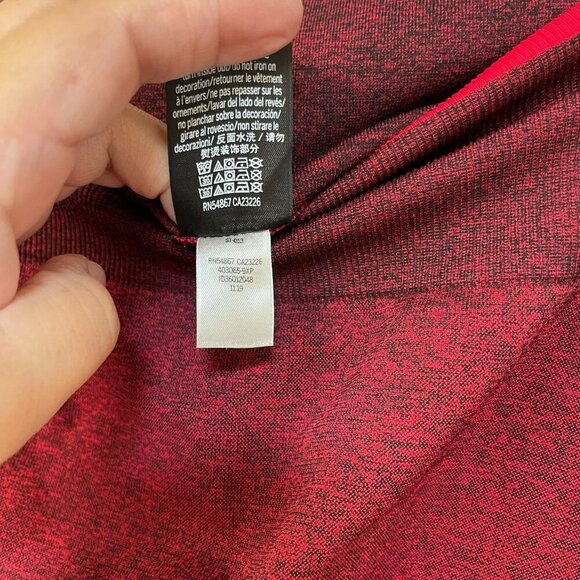 Pink VS Victorias Secret Red Seamless Leggings Medium Size Yoga Stretch Gym - Picture 5 of 7